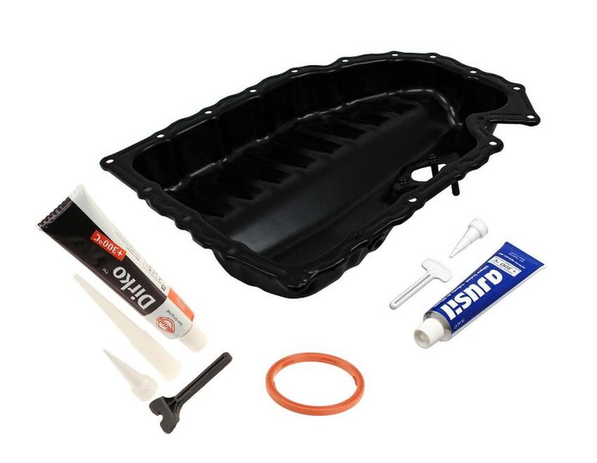 Audi VW Engine Oil Pan Kit - Lower N91071701 - Rein 3088899KIT